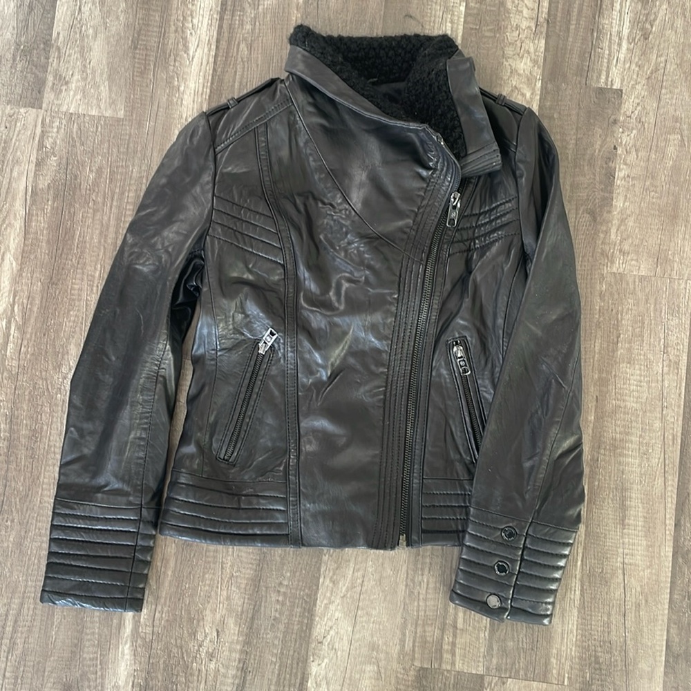 100% leather Michael Kors Moto Jacket